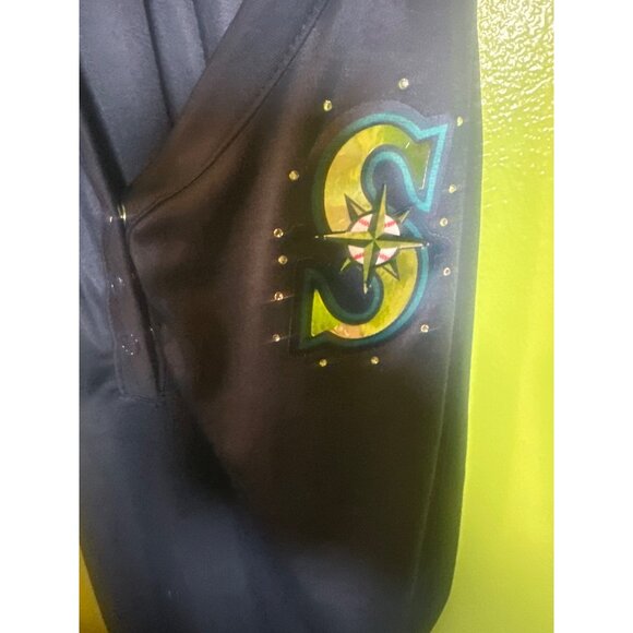 Seattle Mariners Womens Cool Base V-Neck Shirt 2X Majestic Fashion 100% Polyeste - Picture 5 of 5